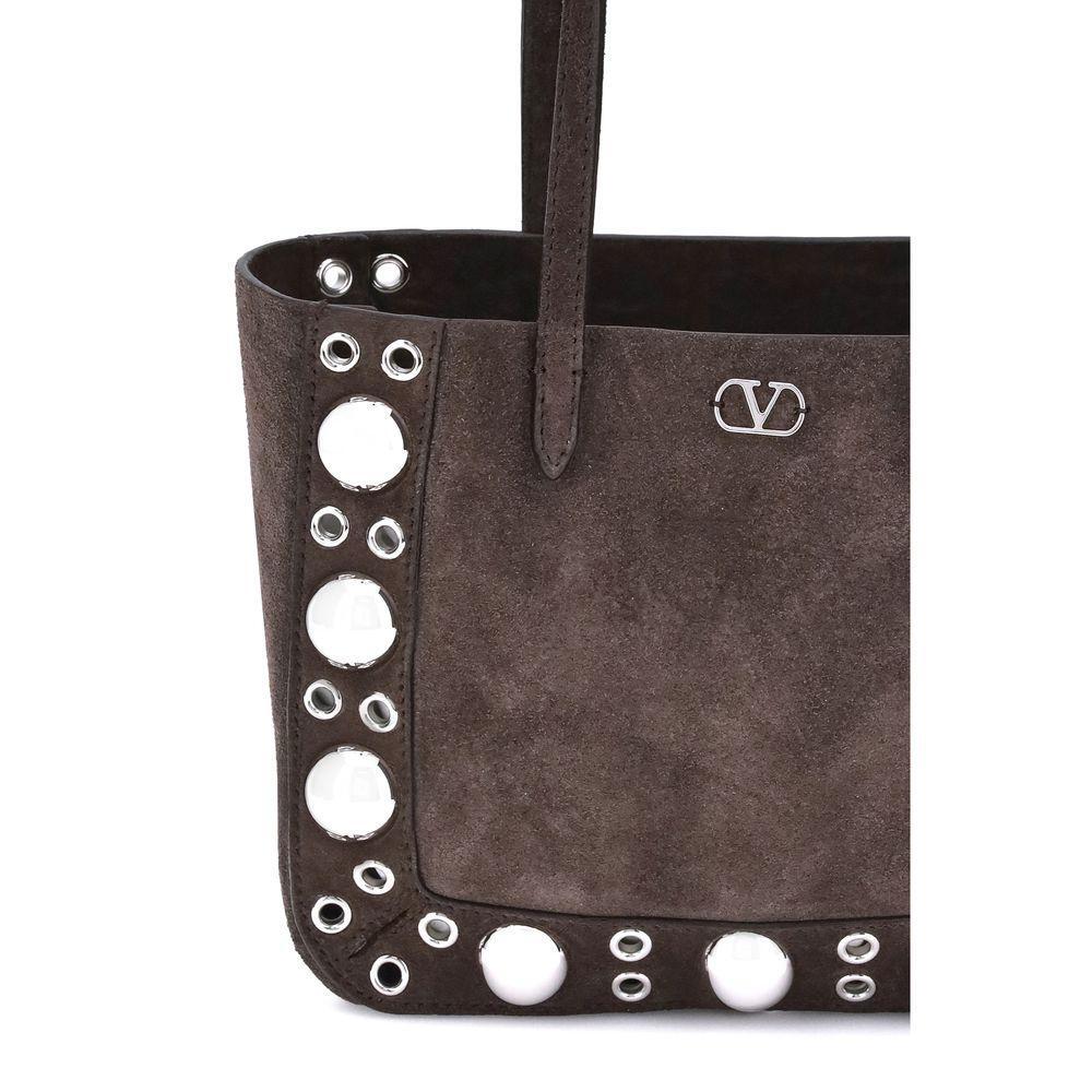 Valentino Garavani Suede Nellcôte Tote Bag VA7W2B0R89JET0TOBB