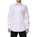 Dolce & Gabbana White MARTINI Long Sleeve Dress Formal Shirt