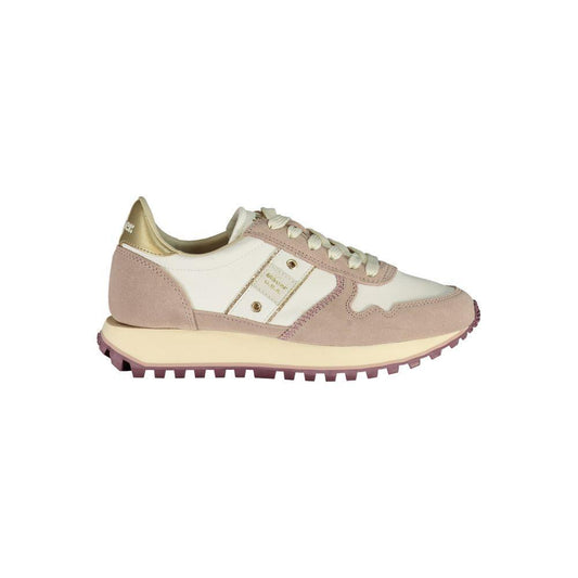 Blauer White Polyester Women Sneaker BL-35539-EU39/US9