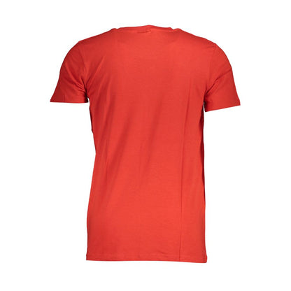 Back view of Norway 1963 Red Cotton Men T-Shirt showing premium fabric and sleek short-sleeve design.