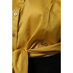 Dolce & Gabbana Mustard Collared Short Sleeves Blouse Top TSH906746-46