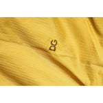 Dolce & Gabbana Mustard Collared Short Sleeves Blouse Top TSH906746-46