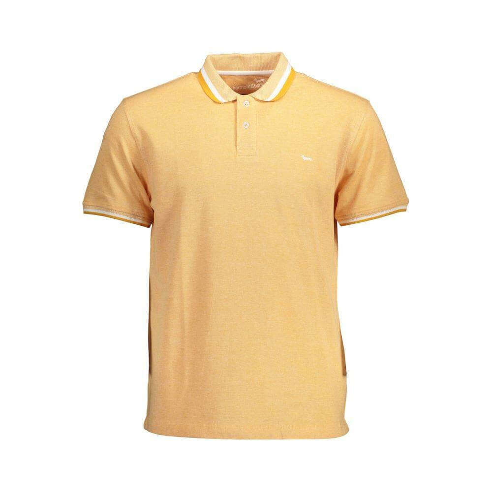 Harmont & Blaine Orange Cotton Men Polo Shirt HA-37852-XL