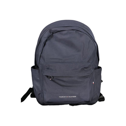 Tommy Hilfiger Blue Polyester Backpack with adjustable straps and multiple compartments