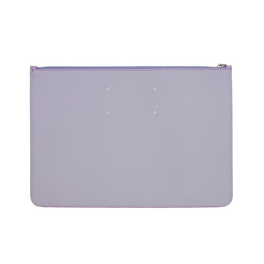 Maison Margiela Purple Calfskin Clutch Bag