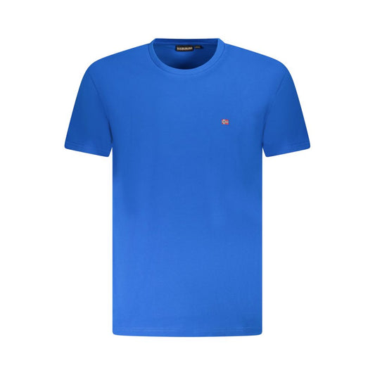 Napapijri Blue Cotton Men T-Shirt