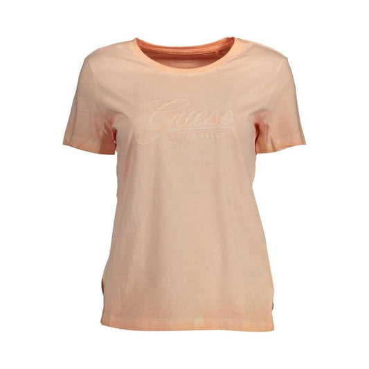 Guess Jeans Pink Cotton Women T-Shirt