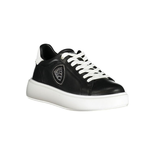 Blauer Black Leather Women Sneaker BL-35726-EU36/US6