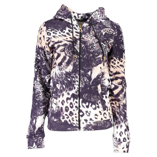 Cavalli Class Pink Cotton Women Sweater CA-26722-XS