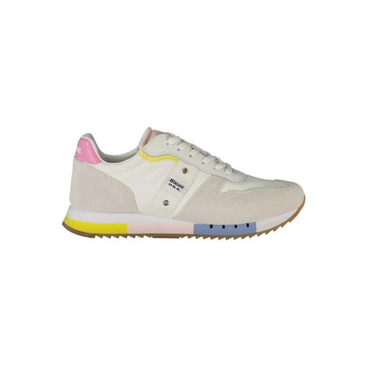 Blauer White Leather Women Sneaker BL-36044-EU38/US8