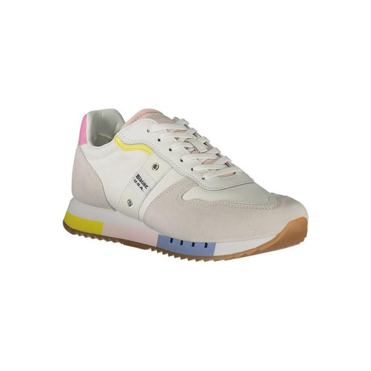 Blauer White Leather Women Sneaker BL-36044-EU38/US8