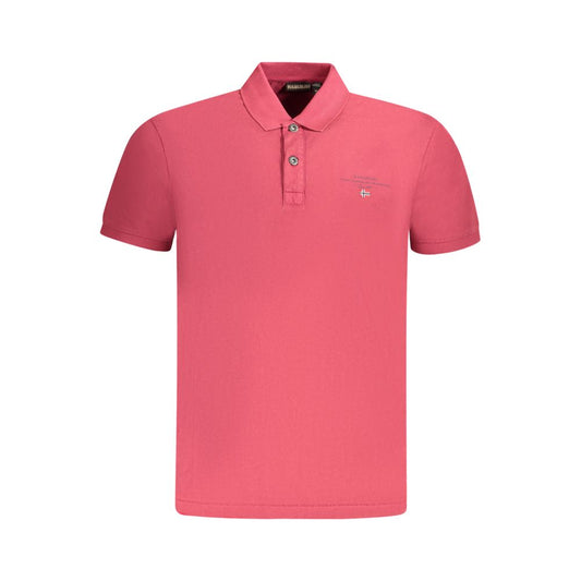 Napapijri Red Cotton Polo Shirt