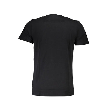 Cavalli Class Black Cotton Men T-Shirt