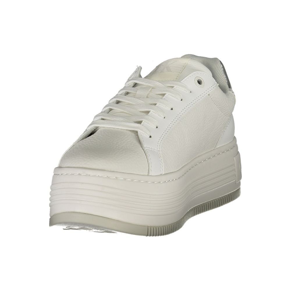 Calvin Klein White Leather Women Sneaker