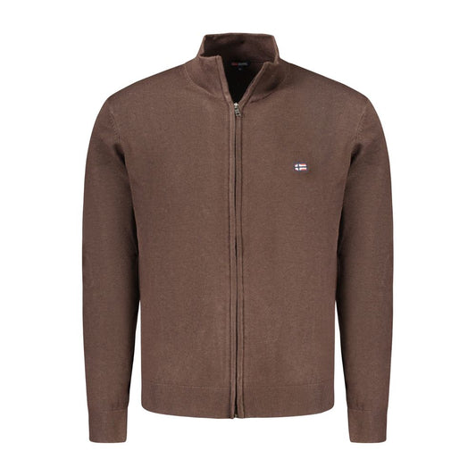 Norway 1963 Brown Polyamide Men Cardigan NO-33188-M