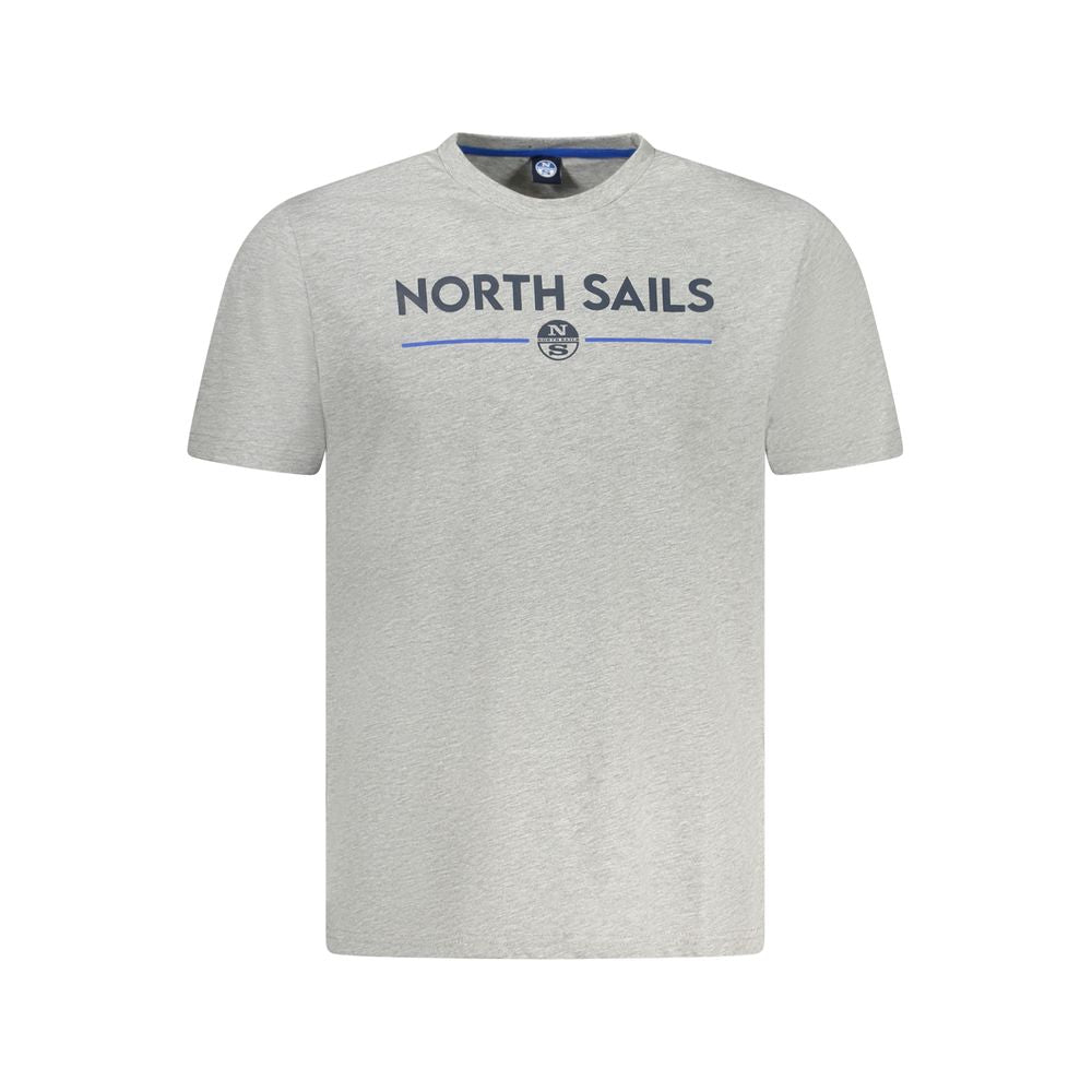 North Sails Brown Cotton Men T-Shirt