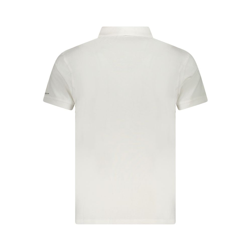 Trussardi White Cotton Men Polo Shirt