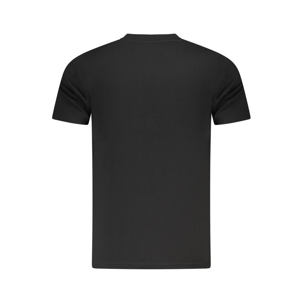 Cavalli Class Black Cotton Men T-Shirt