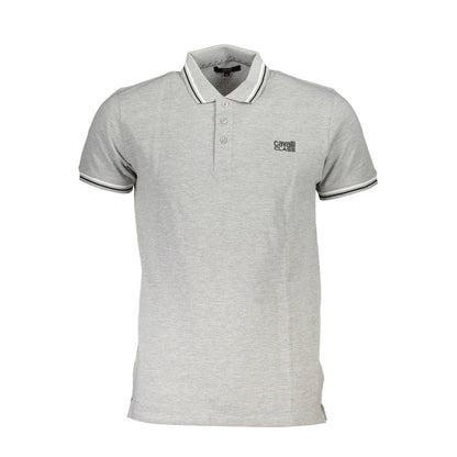 Cavalli Class Grigio Cotton Men Polo 1728,67403481248,Cavalli Class,Clothing,Gray,L,M,Men,New with tags,Polo Shirts - T-Shirts - Clothing,T-Shirts - Clothing,XL,XXL