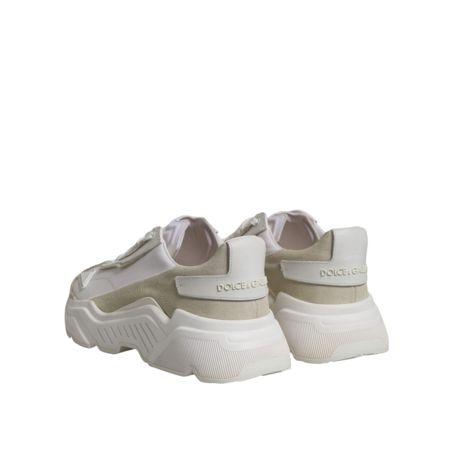 Dolce & Gabbana White Low Top Daymaster Men Sneakers  Shoes