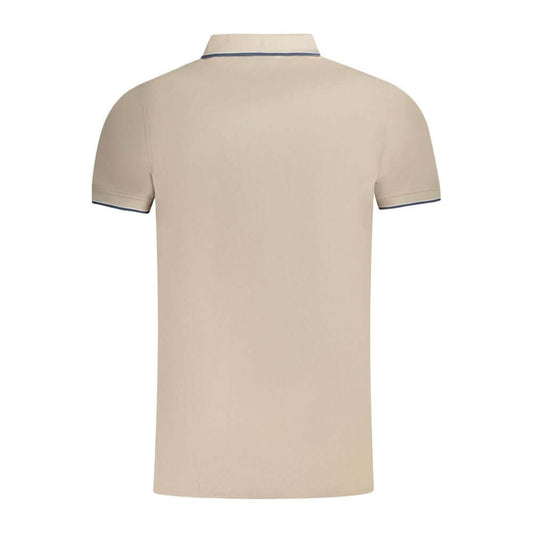 Norway 1963 Beige Cotton Men Polo Shirt NO-35730-S