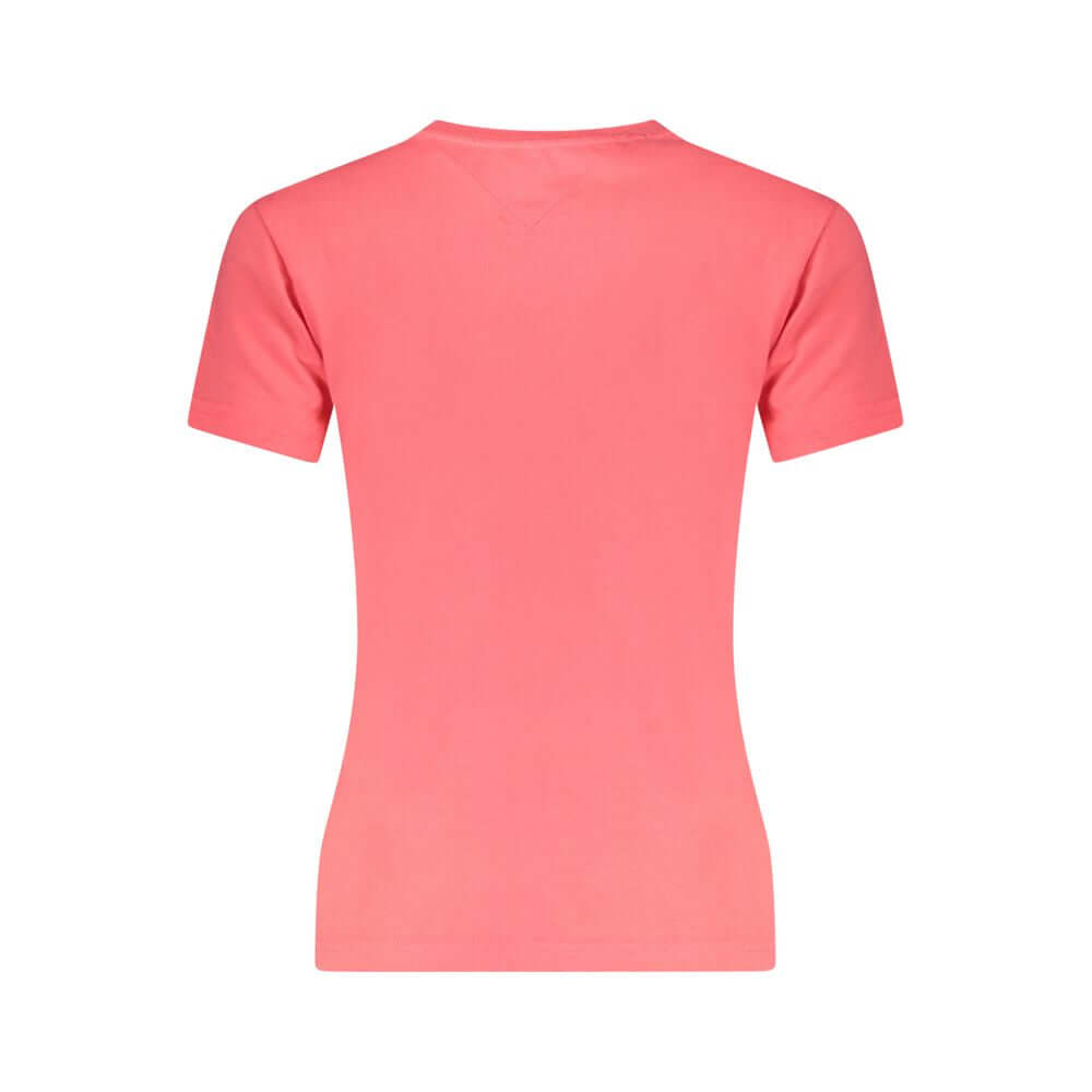 Tommy Hilfiger Pink Cotton Women T-Shirt TO-38424-XS