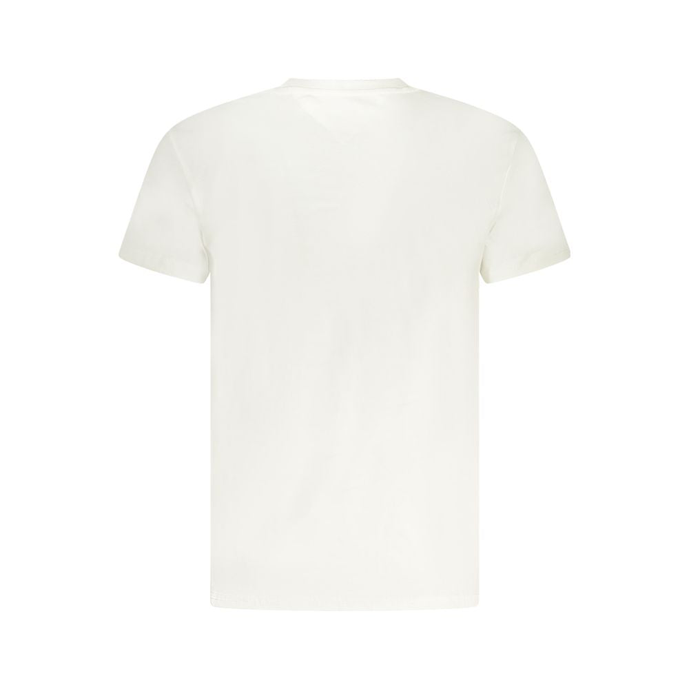 Tommy Hilfiger White Cotton Men T-Shirt