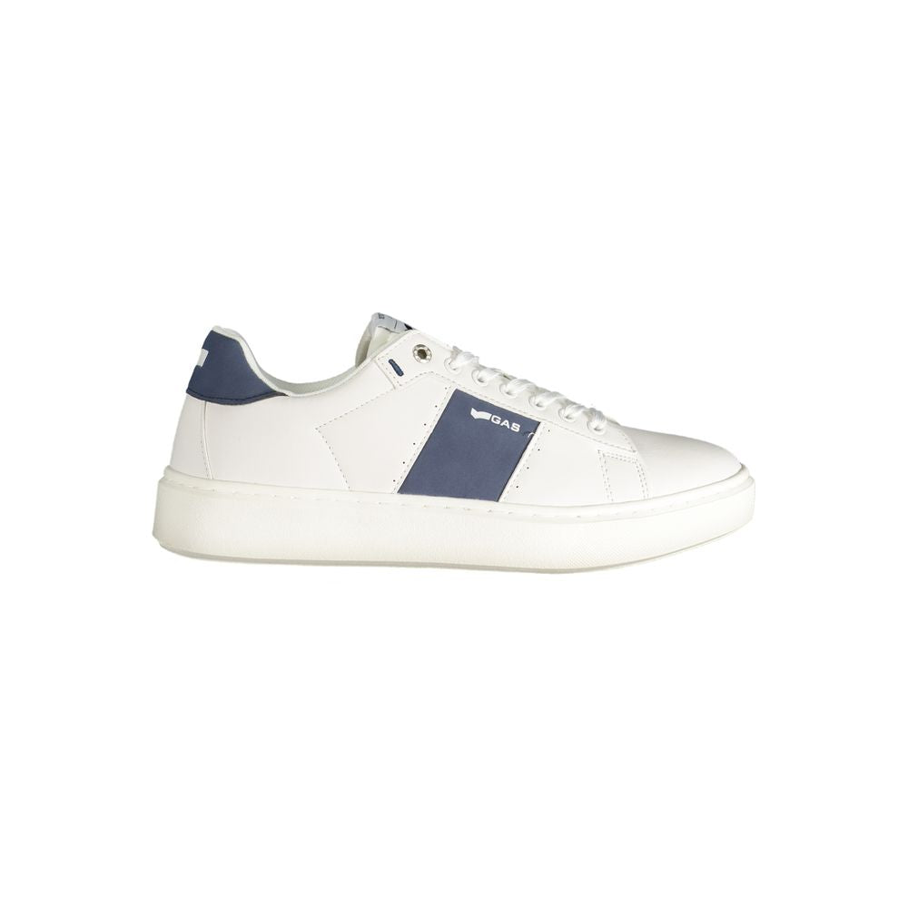 Gas White Polyester Men Sneaker GA-38568-EU43/US10