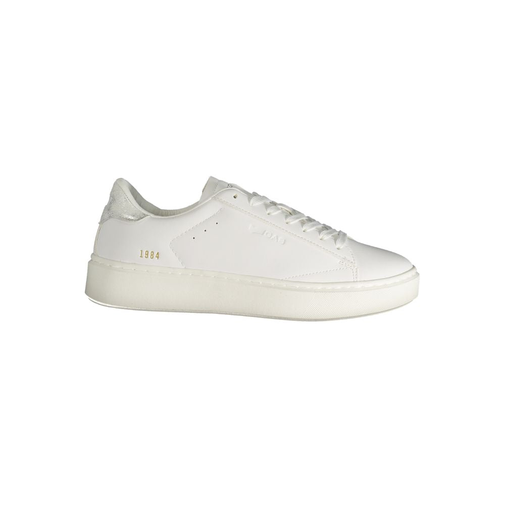 Gas White Polyester Women Sneaker