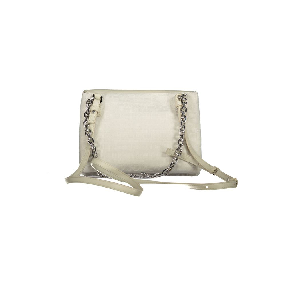 Front view with bag zipped and handles upright.