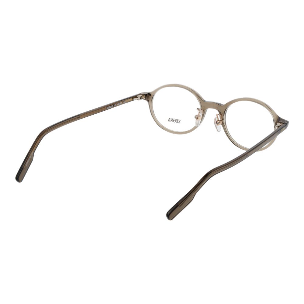 Ermenegildo Zegna Gray Plastic Glasses (Frames)