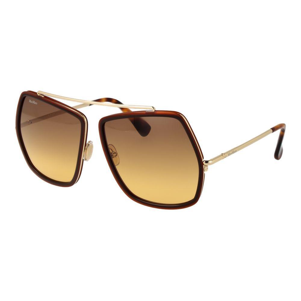 Max Mara Brown Metal Sunglasses
