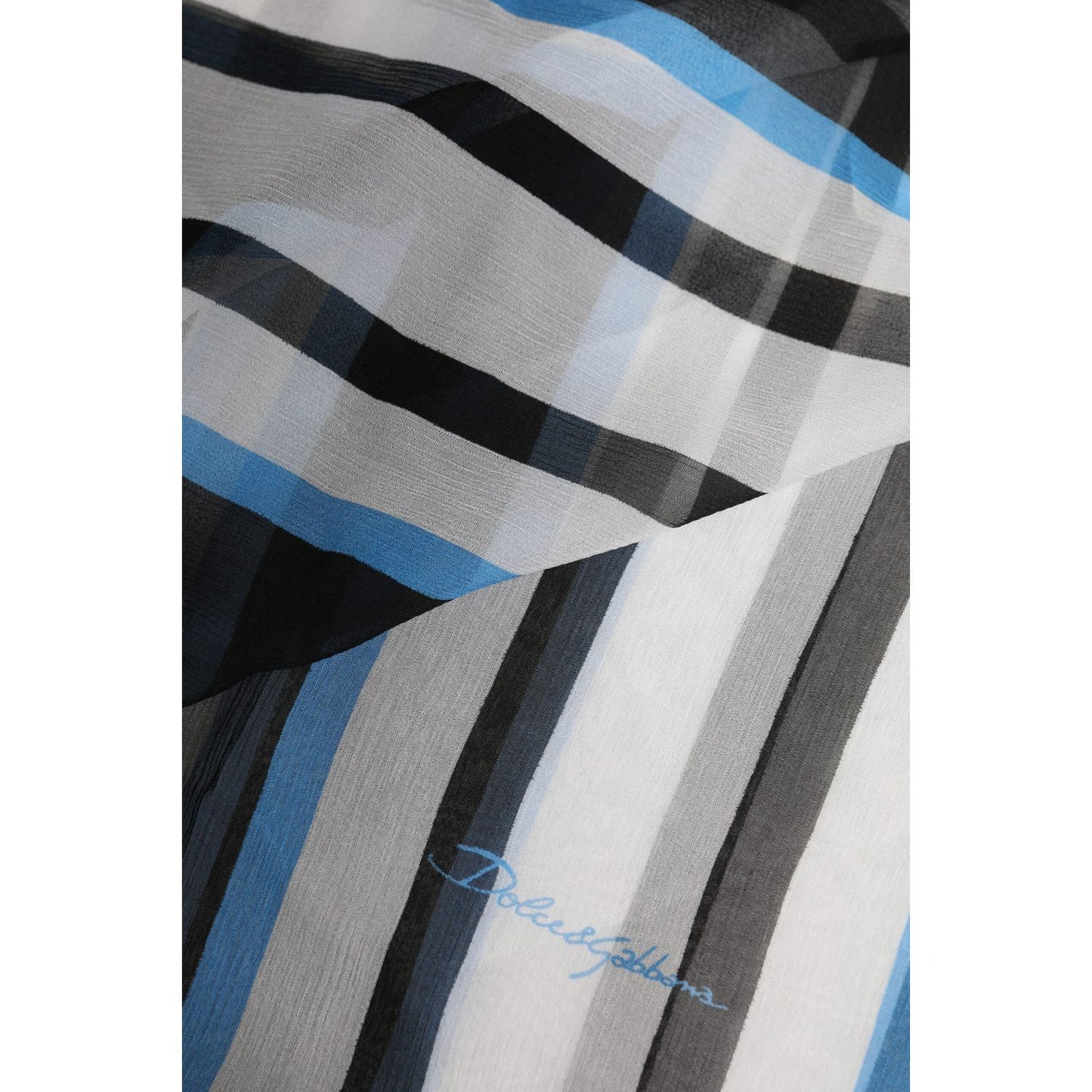 Dolce & Gabbana Multicolor Striped Neck Warmer Wrap Scarf