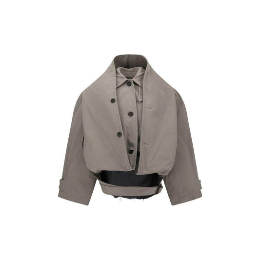 Balenciaga Reverse hooded Trench Coat