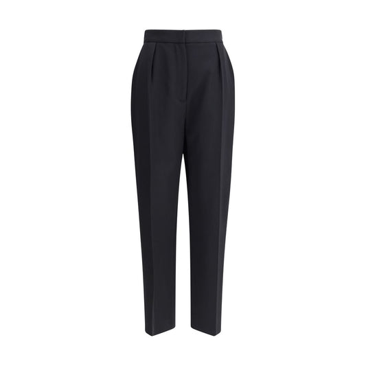 Balmain Black Wool Dress Pants