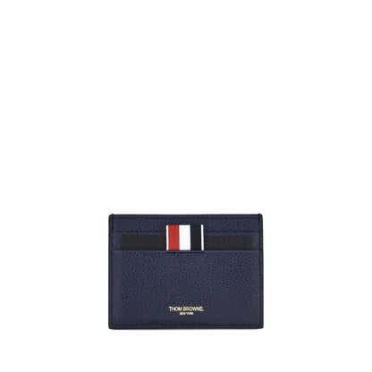 Thom Browne Blue Calf Leather Bos Taurus Wallet
