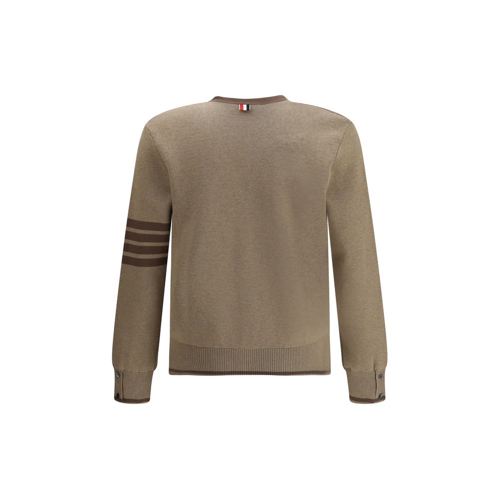 Thom Browne Brown Cotton Cardigan