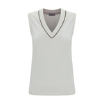 Brunello Cucinelli Ribbed Top BR-MG902FP312COW29-XXL