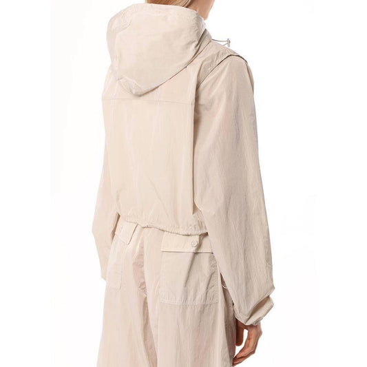 Hinnominate Beige Nylon Jackets & Coat HI-15571-XS