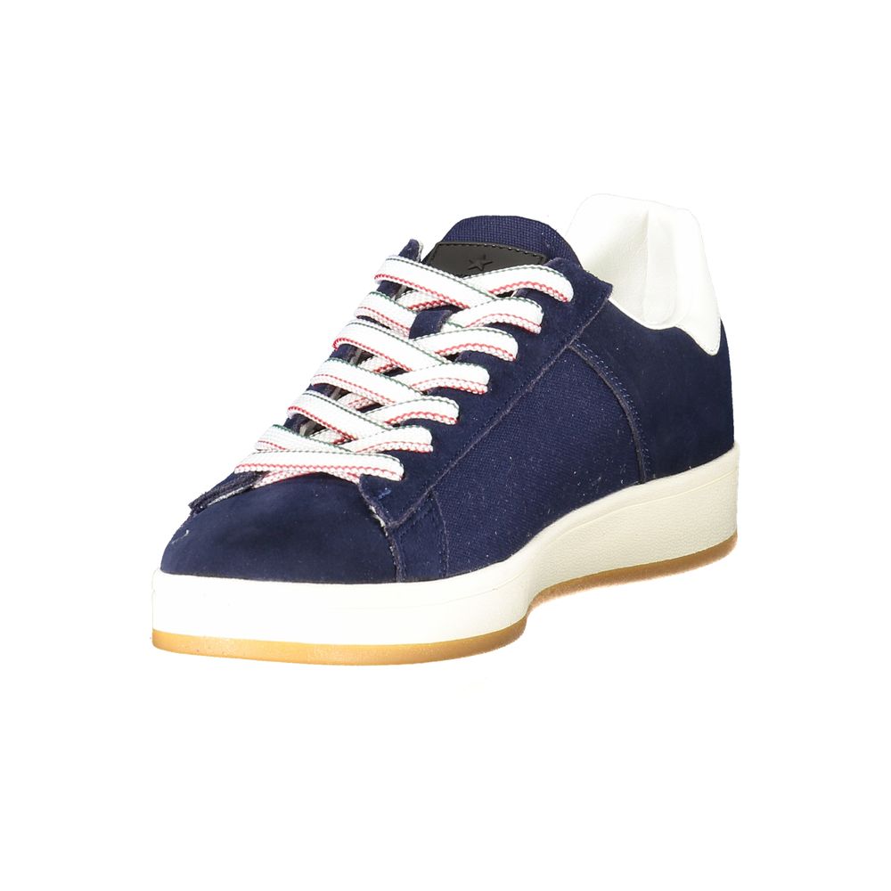 Esercito 1659 Blue Leather Men Sneaker