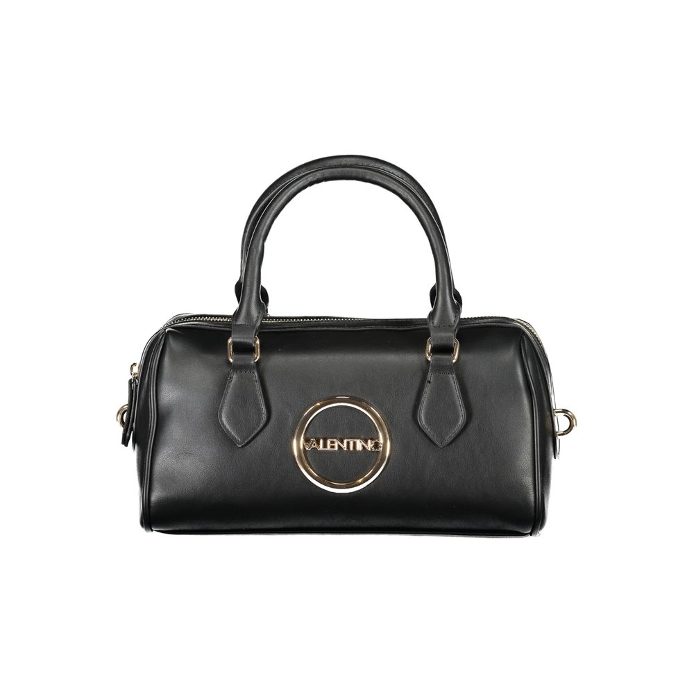 Mario Valentino Black Polyethylene Handbag with two handles and logo