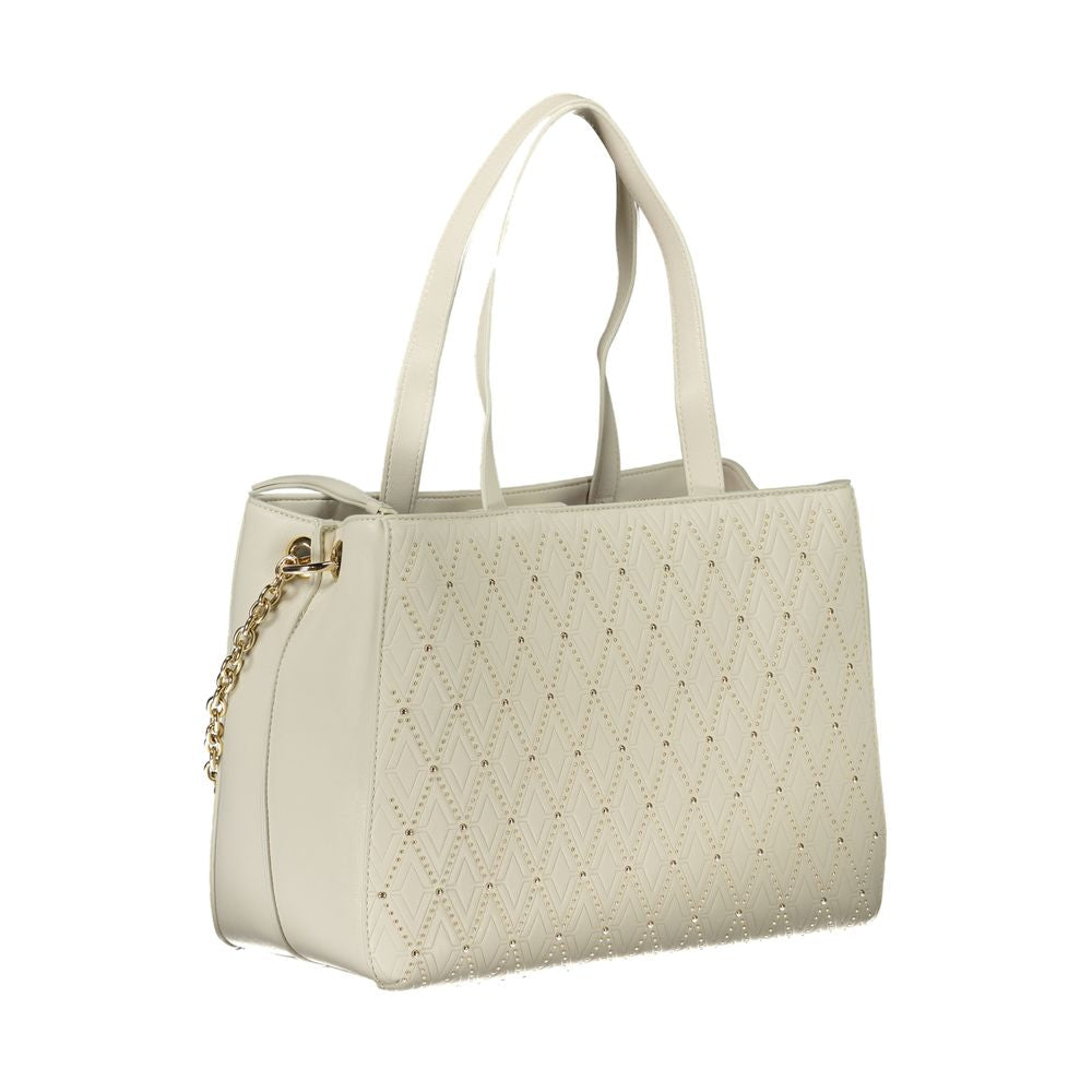 Mario Valentino White Polyethylene Handbag