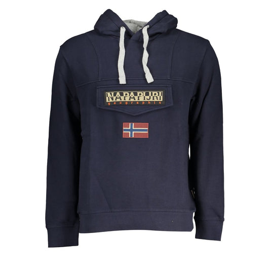 Napapijri Blue Cotton Sweater NA-28435-XS