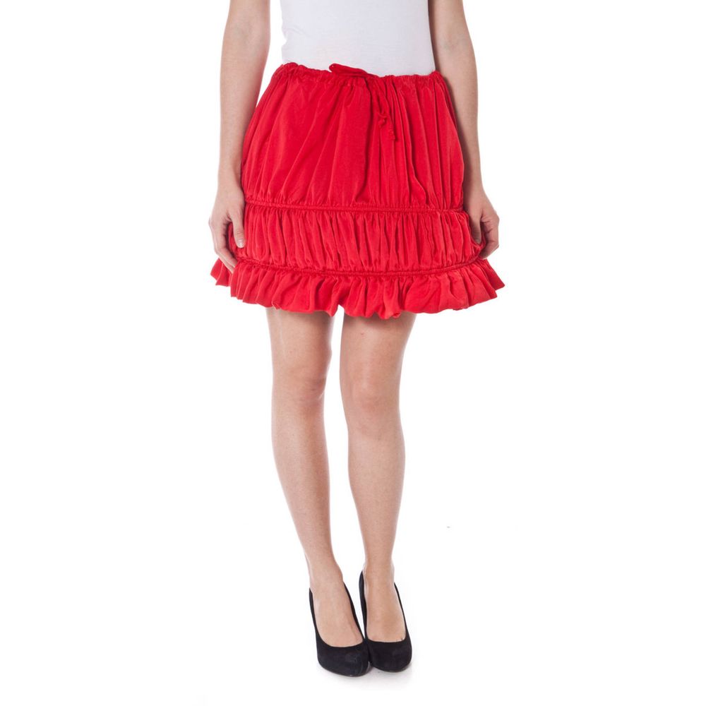 Denny Rose Rosso Polyester Women's Skirt