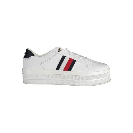 Tommy Hilfiger White Polyester Sneaker