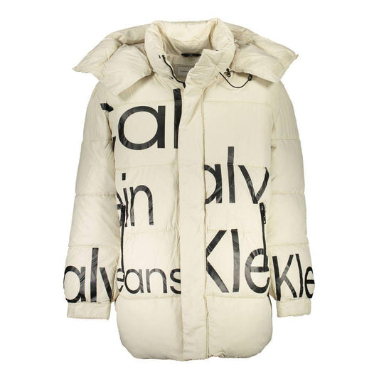 Calvin Klein Beige Polyester Jacket CA-16729-XL