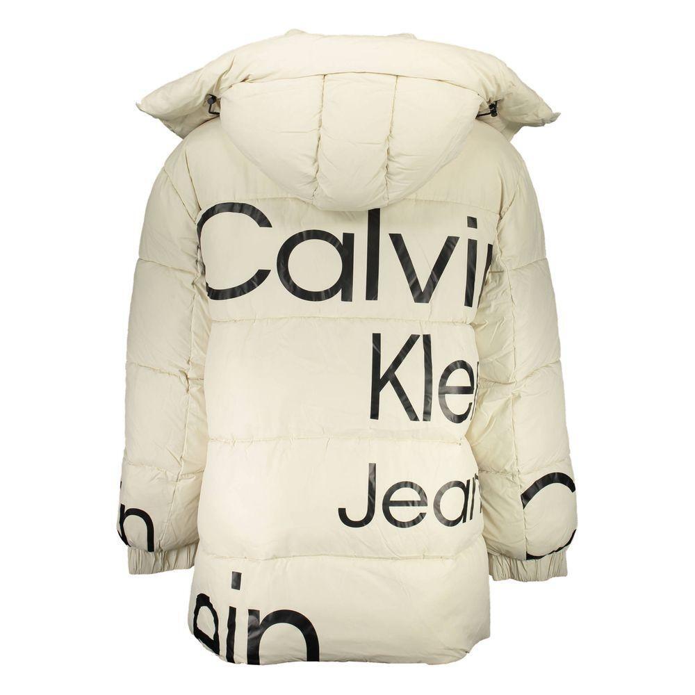 Calvin Klein Beige Polyester Jacket CA-16729-XL