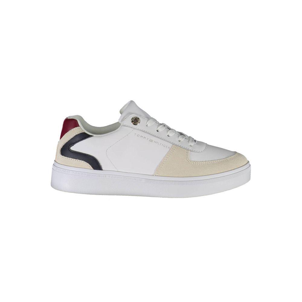 Tommy Hilfiger White Polyester Sneaker