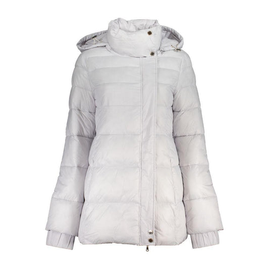Patrizia Pepe White Polyamide Jackets & Coat PA-25622-40