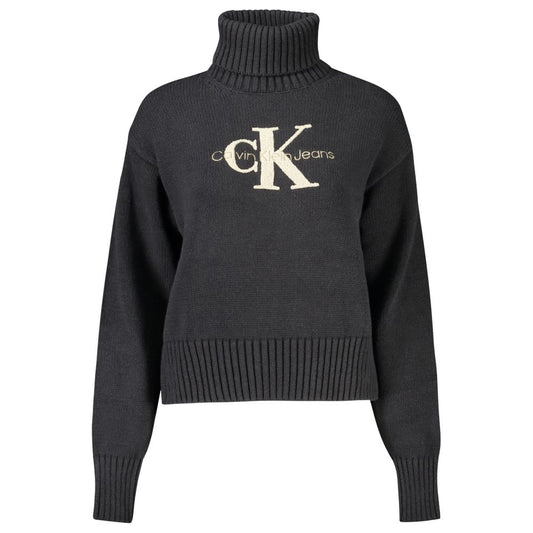 Calvin Klein Black Cotton Sweater CA-32986-M
